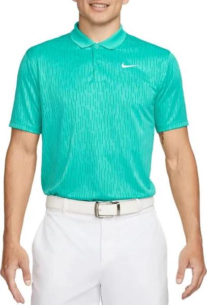 Nike Dri Fit Victory+ Jacquard Polo Shirt - Clear Jade/White - Size: M