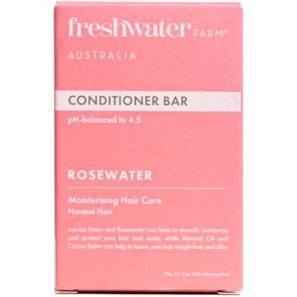 Freshwater Farm Australia Rosewater Cleansing Conditioner Bar 70g