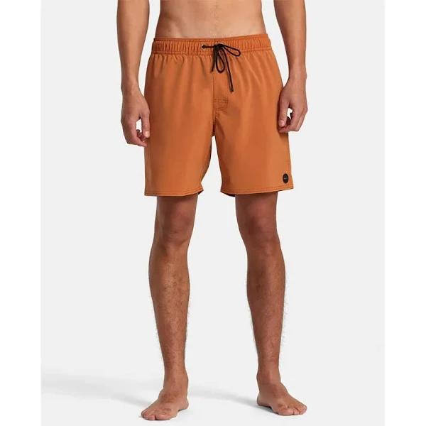 RVCA VA Pigment Elastic Swimming Shorts Brown L Man AVYBS00207-CNJ0-L