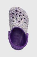 David Jones Crocs Classic Glitter Clog T in Purple, Size 4 US Jnr