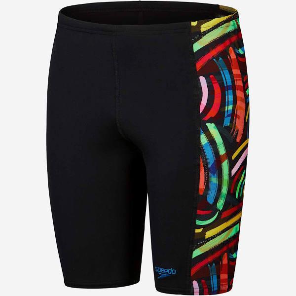 Speedo Boys Digital Panel Jammer Black/Multi / 11/12