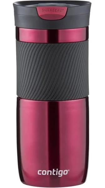 Contigo Byron Snapseal Travel Mug, Stainless Steel Thermal , Vacuum Flask, Leakproof Tumbler, Coffee Mug With Bpa Free Easy-Clean Lid, 470 ml, Vivaci