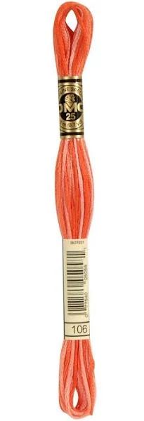 DMC 6-Strand Embroidery Cotton Floss, Variegated Coral | Needlework