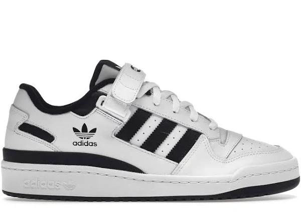 Adidas Originals White & Black Forum Low Sneakers