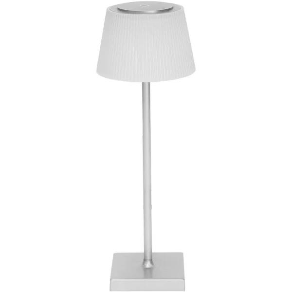 Cafe Lighting Tate - Rechargeable Touch Lamp, Silver