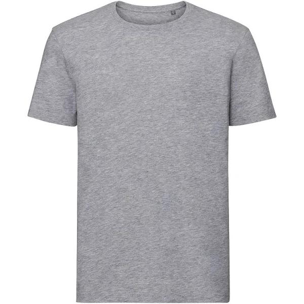 Russell Collection Mens Organic T-Shirt (Light Oxford Grey) (XXL)