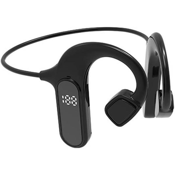 VG09 Wireless Concept Bone Conduction Bluetooth 5.0 Waterproof Sweat-proof Lightweight Running Sports Headphones - Black