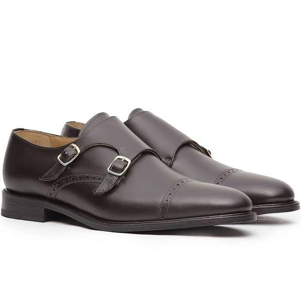 Double Monk Shoes | Sparrods & Co Espresso / EU 42