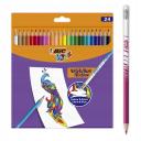 Bic Kids Evolution Illusion Erasable Colored Pencils - Assorted Colors