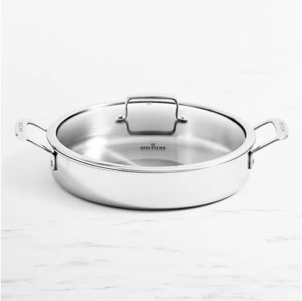 Wolstead Superior Steel Chef Pan with Lid 30cm