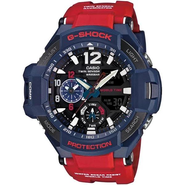 Casio G-Shock Standard Analog-Digital Watch GA-1100-2A - Blue/Red