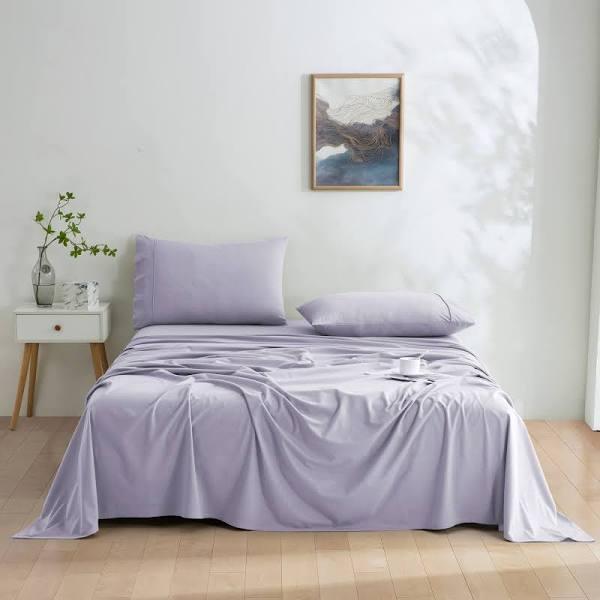 Micro Flannel Sheet Set Lavender Double