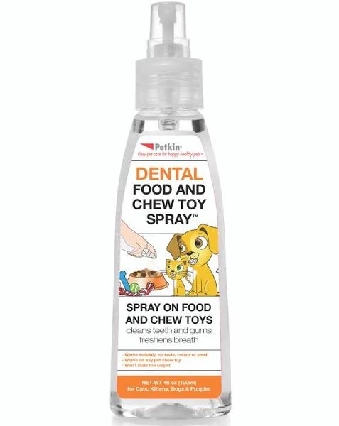 Petkin Dental Food & Chew Toy Spray 120ml