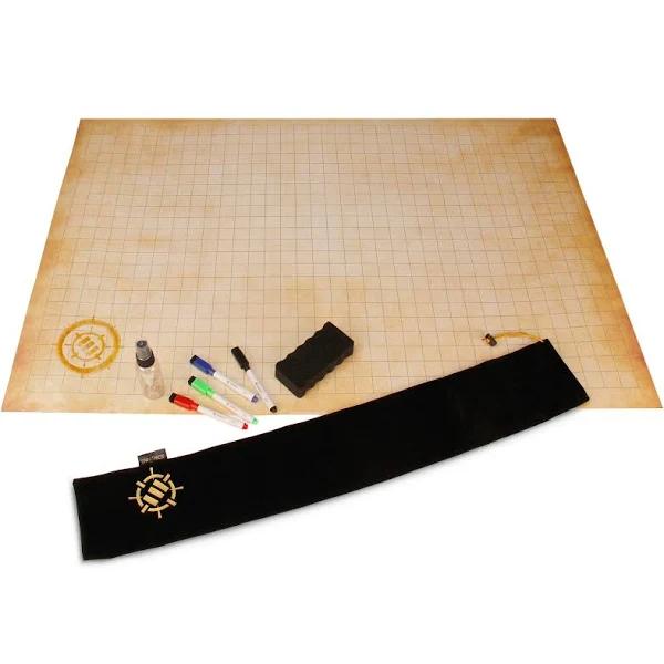 Enhance RPG Grid Mat - Tabletop DND Map (24x36 inch) Role Playing Dry