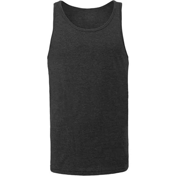 Bella+canvas 3480 Unisex Jersey Tank - Dark Grey Heather, M