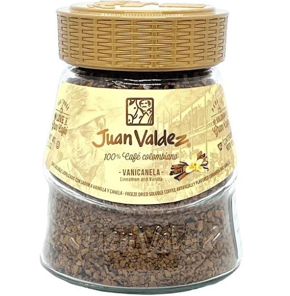 Juan Valdez Freeze-Dried Instant Vanilla and Cinnamon Coffee - 95g