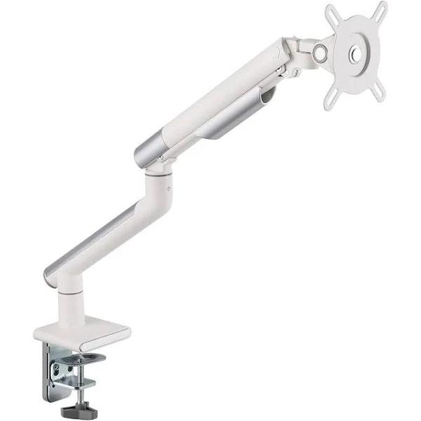 Brateck Single Monitor Premium Slim Aluminum Spring-Assisted Monitor Arm - 17"-32", White