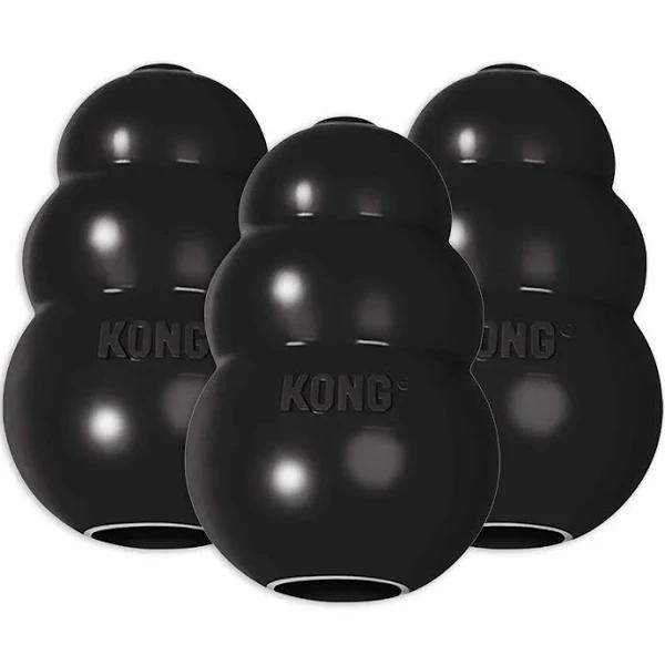 Kong Extreme Rotation System Medium Black Rubber Toy For Dogs X3 by Budget Pet Products