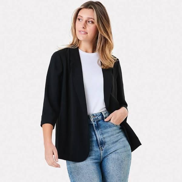 Kmart Soft blazer-Black Size: 18