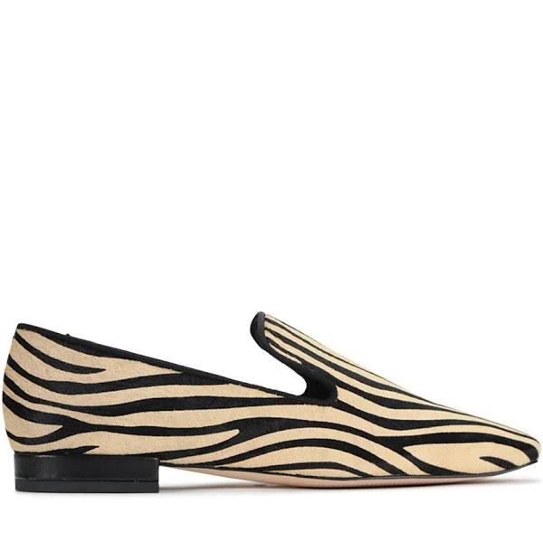 Rafe Leather Loafers - Tan/zebra - 38 - AfterPay & zipPay Available