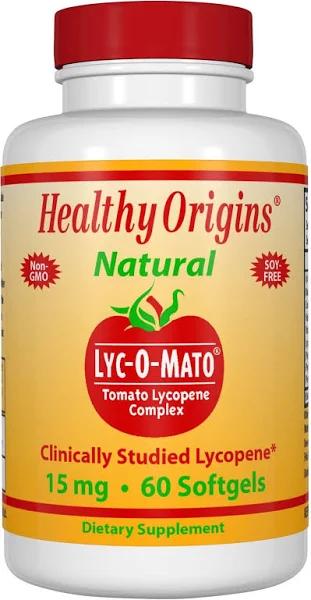 Healthy Origins Lyc-O-Mato Lycopene 15 mg, 60 Softgels