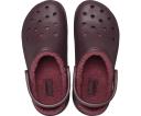 Crocs Unisex Classic Platform Lined Clog - Dark Cherry