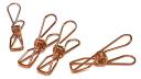 Rose Gold Stainless Steel Infinity Clothes Pegs 20 Pack