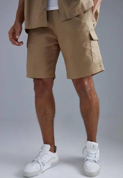 Elastic Waist Cargo Short