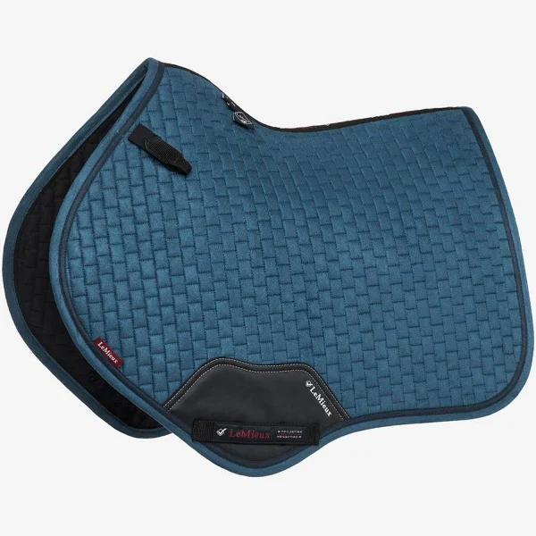 LeMieux proSPORT Suede Square Close Contact Saddle Pad Atlantic Large