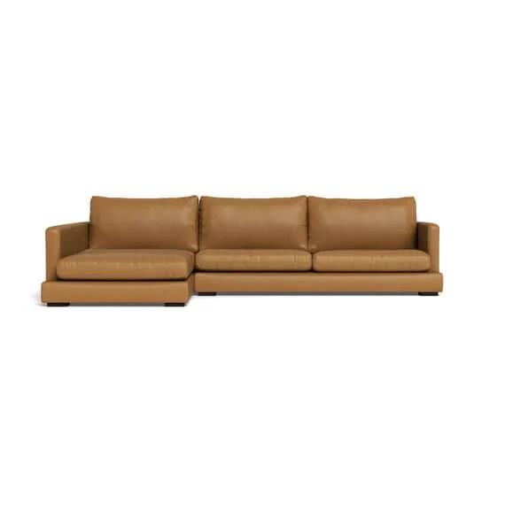 Long Island Leather Modular Sofa Taffy by Freedom