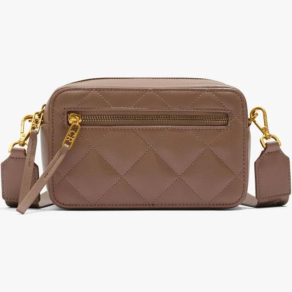 Country Road Quilted Camera Bag in Biscuit