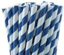 Paper Straws - Bright Royal Blue