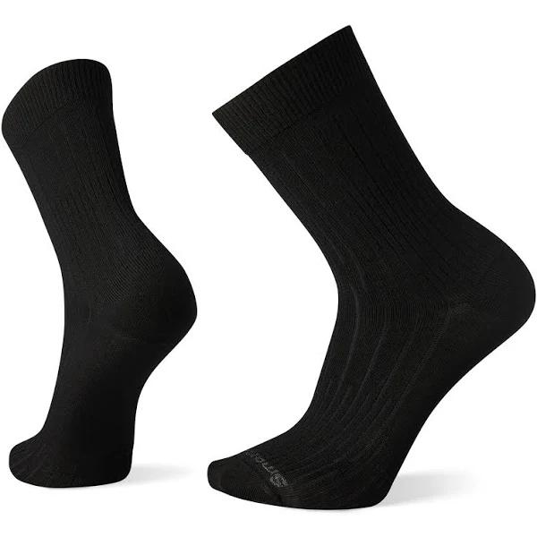 Smartwool Hike Classic Edition Light Cushion Solid Crew Socks, Black, Large