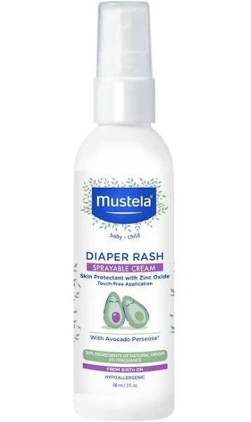 Mustela, Diaper Rash, Sprayable Cream, Fragrance Free, 3 fl oz (88 ml)