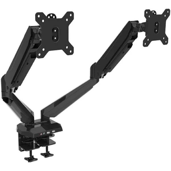 Vision Mounts Black Dual Adjustable Desk Mount