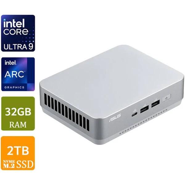 Asus NUC 14 Pro+ Mini PC, Intel Core Ultra 9 CPU, 32GB RAM, 2TB NVMe SSD, No OS [RNUC14RVSU900000I-A7]