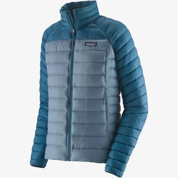 Patagonia Down Sweater Classic Jacket Light Grey Blue Women - XL