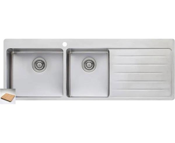 Oliveri Sonetto 1 & 3/4 Bowl Topmount Sink With Drainer (SN1011)