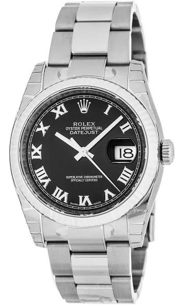 Pre-ownedRolex Oyster Perpetual Datejust 36 Men's Automatic Watch 116234, Automatic Movement, Stainless Steel Rolex Oyster Strap, 36mm Case