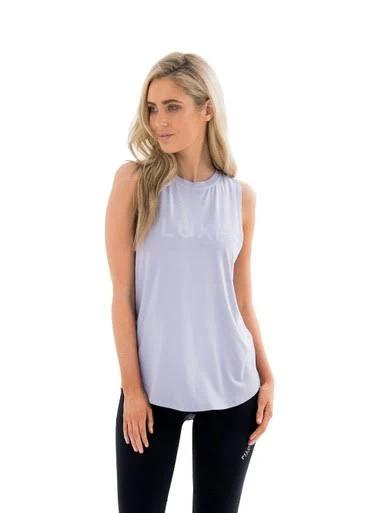 Pilot Athletic Women's Harkness Luxe Muscle T-Shirt in LavenderPurple, Size XL14 | AfterPay Available