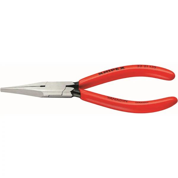 Knipex 32 21 135 Long Nose Relay Adjusting Pliers-Flat Tips