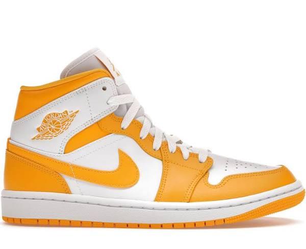 Jordan 1 Mid White University Gold (Women's)