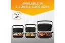 Cafe Style 6-Slice Sandwich Press With AnyHeight Control And Non-stick Coating