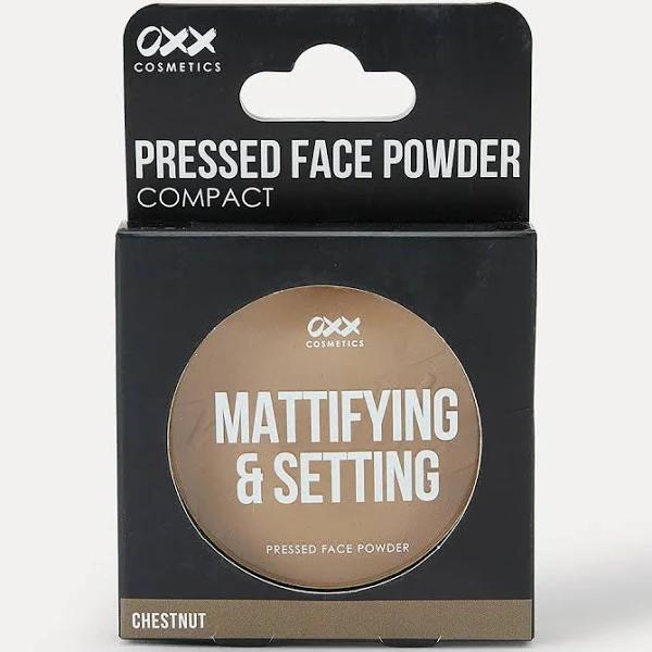 OXX Cosmetics Pressed Face Powder Compact in Chestnut