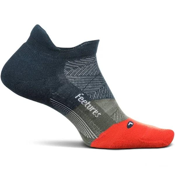 Feetures Elite Light Cushion No Show Tab Socks Maritime Navy / XL