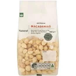 Woolworths Macadamias Kernels Raw 400g Pack