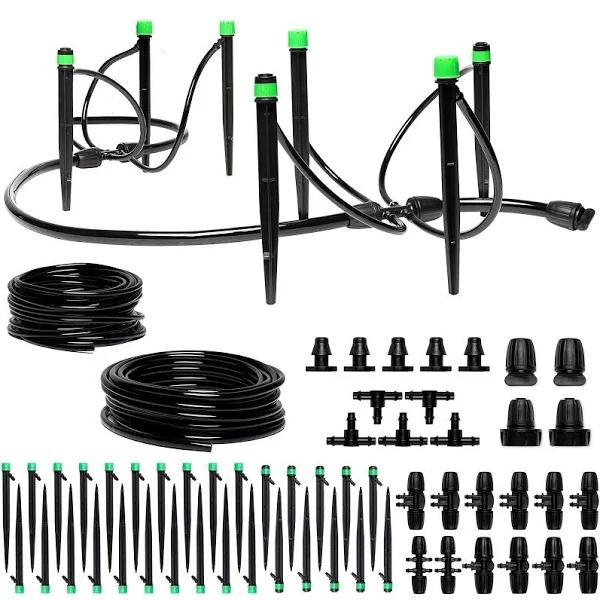 CARPATHEN Drip Irrigation System - Adjustable Premium Garden Watering System For Raised Garden Bed, Yard, Lawn, Greenhouse - Complete Drip