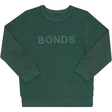 Bonds Kids Tech Sweats Pullover - Jurassic Green 2