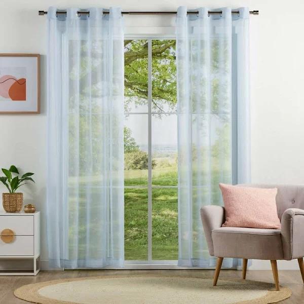 Brampton House Lily Sheer Eyelet Curtains