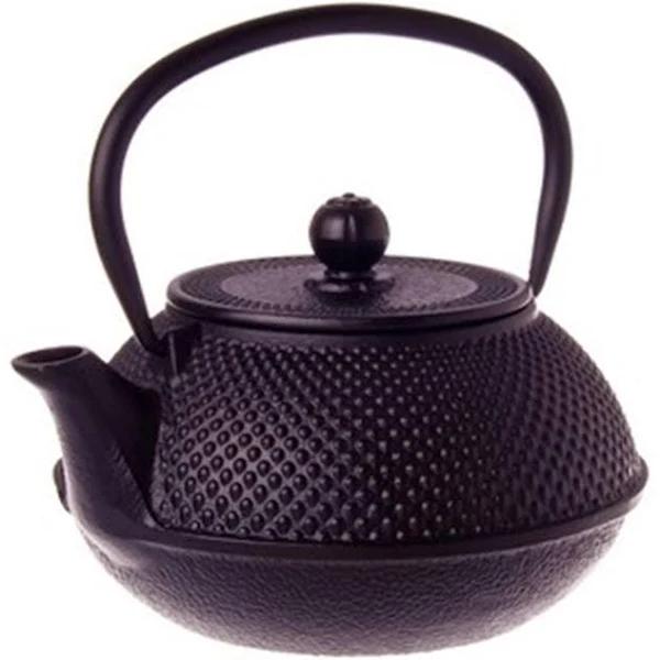 Teaology Cast Iron Teapot - Fine Hobnail Black 800ml